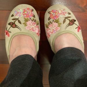 Report Embellished Leather Slipons